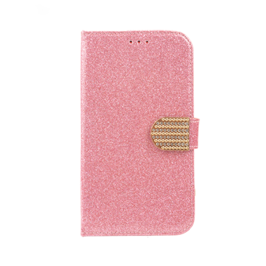 FUNDA FLIP DESLIZABLE LINE UNIVERSAL 6.3 IN BRILLOS/ROSA