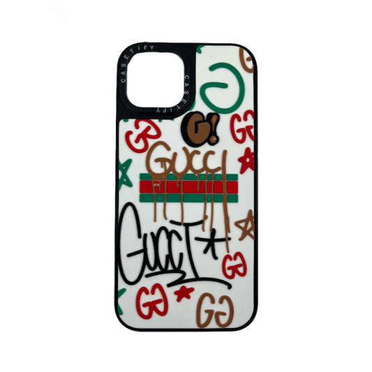 CARATULA MARCAS 3D GUCCI IPHONE 15/14/13
