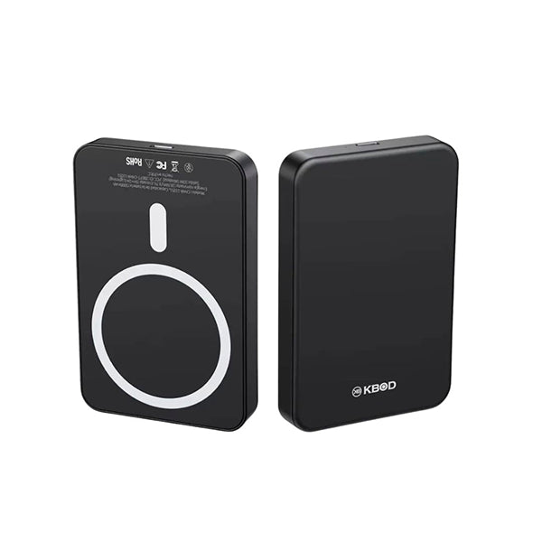 CARGADOR PORTATIL POWER BANK C/MAGSAFE 5000 mAh NEGRO KBOD