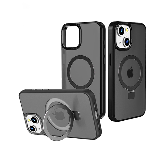 CARATULA DREAMIFY ORBIT MAGSAFE RING STAND IPHONE 15/14/13 MATTE NEGRA