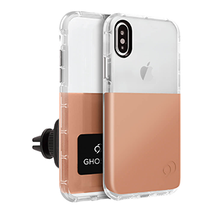 CARATULA GHOST2 C/SOPORTE IPHONE X NUDE NIMBUS9 (6697211363536)