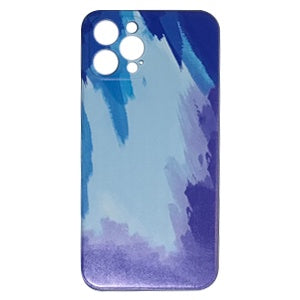 CARATULA TPU ACUARELA IPHONE 12 PRO GRIS/AZUL (6697244688592)