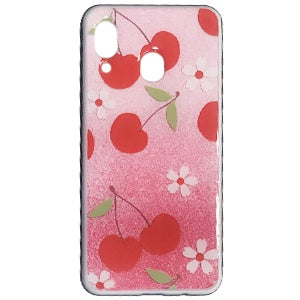 CARATULA SAMSUNG A20/A30 DISENO CEREZAS (6697065251024)