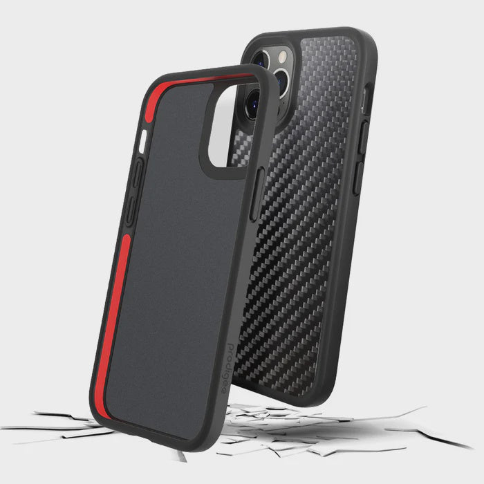CARATULA SAFETEE CARBON IPHONE 12/12 PRO NEGRA PRODIGEE