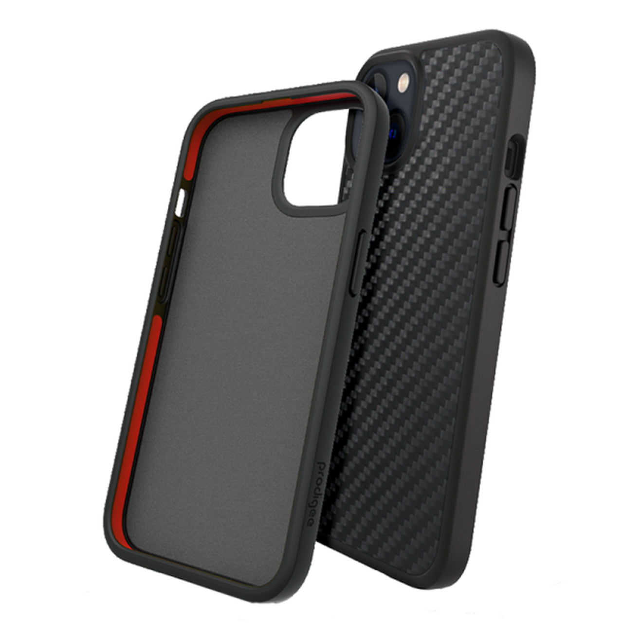 CARATULA SAFETEE CARBON IPHONE 14/13 NEGRA PRODIGEE