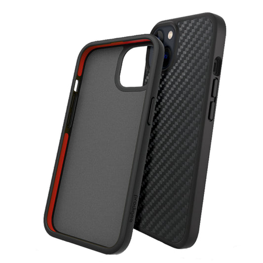 CARATULA SAFETEE CARBON IPHONE 14/13 NEGRA PRODIGEE