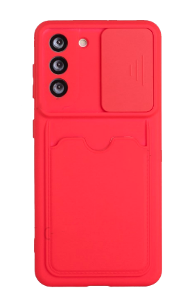 CARATULA TPU TARJETERO SAMSUNG A02s ROJA