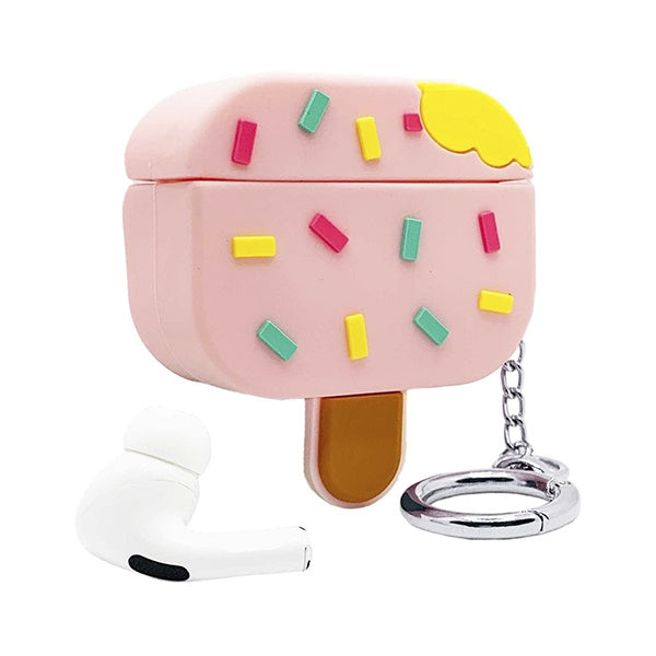 FUNDA SILICON AIRPODS PALETA ROSA