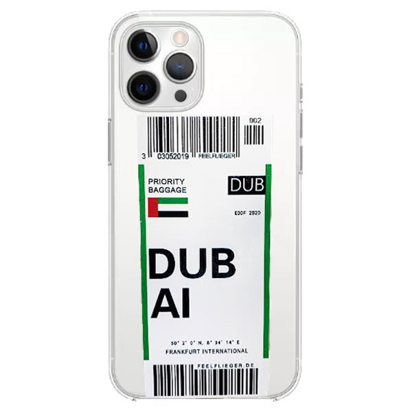 CARATULA TPU AEROPUERTO DUBAI IPHONE 12 TRANSPARENTE