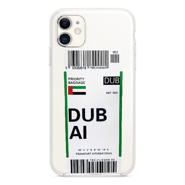 CARATULA TPU AEROPUERTO DUBAI IPHONE 13 TRANSPARENTE