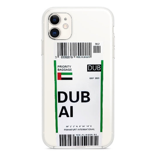 CARATULA TPU AEROPUERTO DUBAI IPHONE 13 TRANSPARENTE