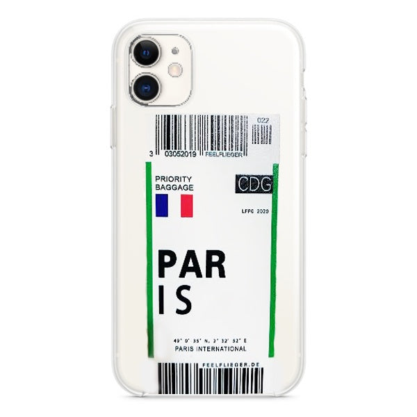 CARATULA TPU AEROPUERTO PARIS IPHONE 13 TRANSPARENTE