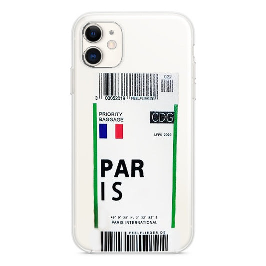CARATULA TPU AEROPUERTO PARIS IPHONE 13 TRANSPARENTE