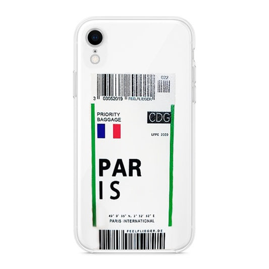 CARATULA TPU AEROPUERTO PARIS IPHONE XR TRANSPARENTE