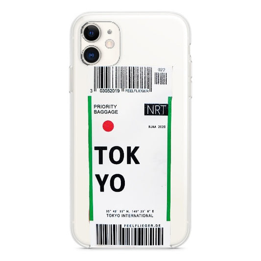 CARATULA TPU AEROPUERTO TOKYO IPHONE 13 TRANSPARENTE