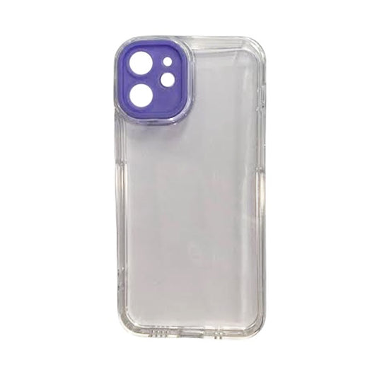 CARATULA TPU CAMCOLOR IPHONE 12 MINI TRANSPARENTE LILA