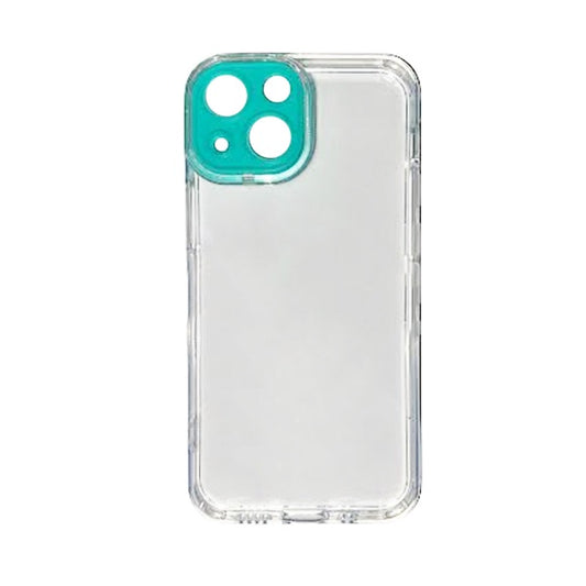 CARATULA TPU CAMCOLOR IPHONE 13 TRANSPARENTE AQUA