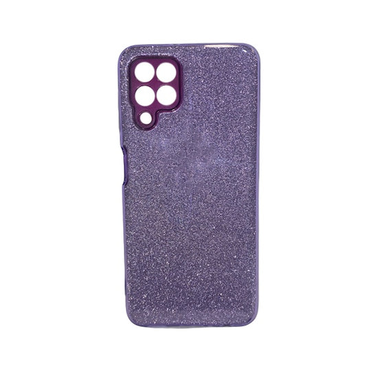 CARATULA TPU BRILLOS SAMSUNG A22 4G MORADA