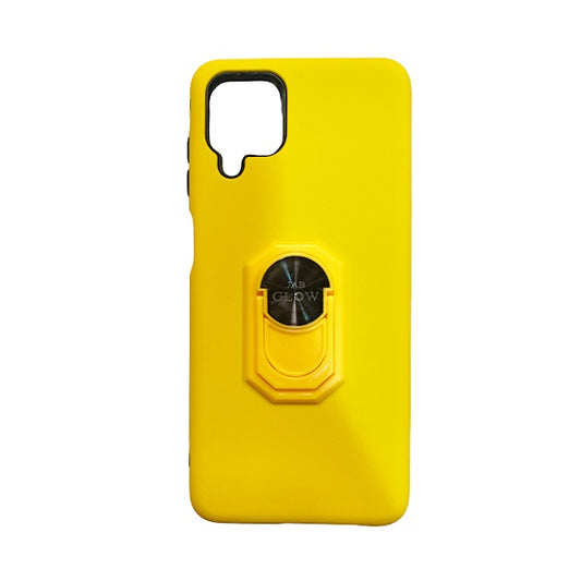 CARATULA LISA C/ANILLO SAMSUNG A12 4G AMARILLA