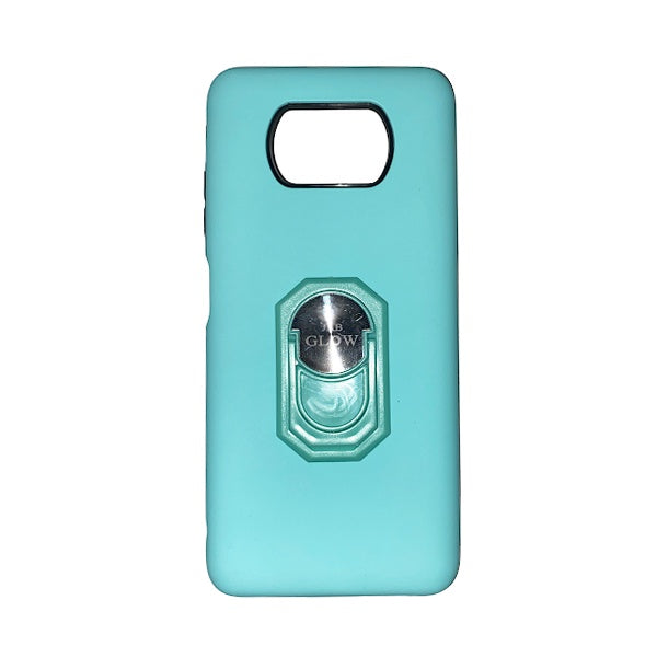 CARATULA LISA C/ANILLO XIAOMI POCO X3/X3NFC MENTA