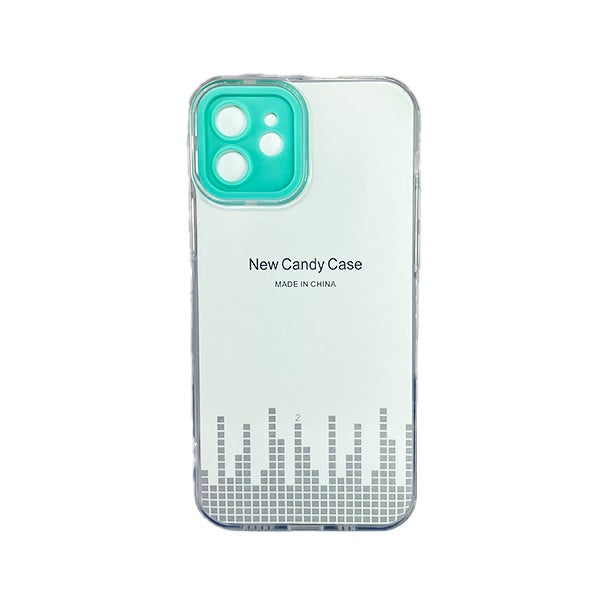 CARATULA TPU CAMCOLOR IPHONE 12 TRANSPARENTE AQUA