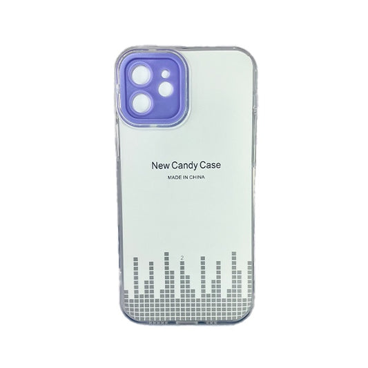 CARATULA TPU CAMCOLOR IPHONE 12 TRANSPARENTE LILA