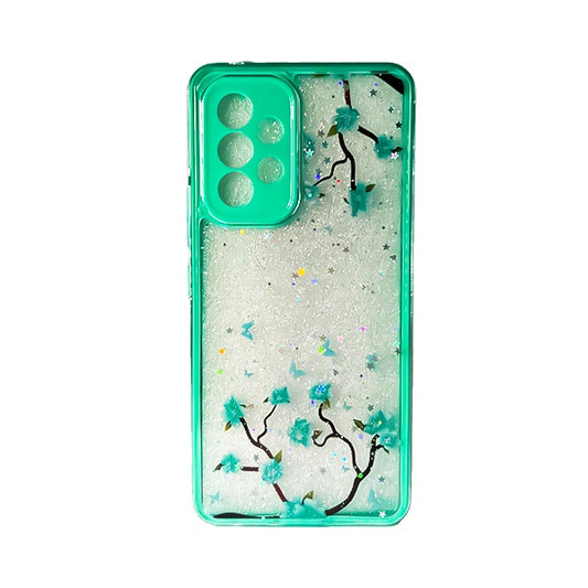 CARATULA BRILLOS FLORES SAMSUNG A53 MENTA