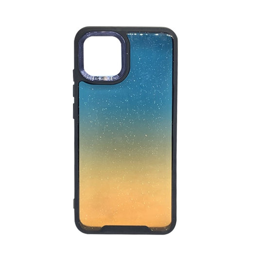 CARATULA BRILLOS SAMSUNG A03/A04E AZUL/NARANJA