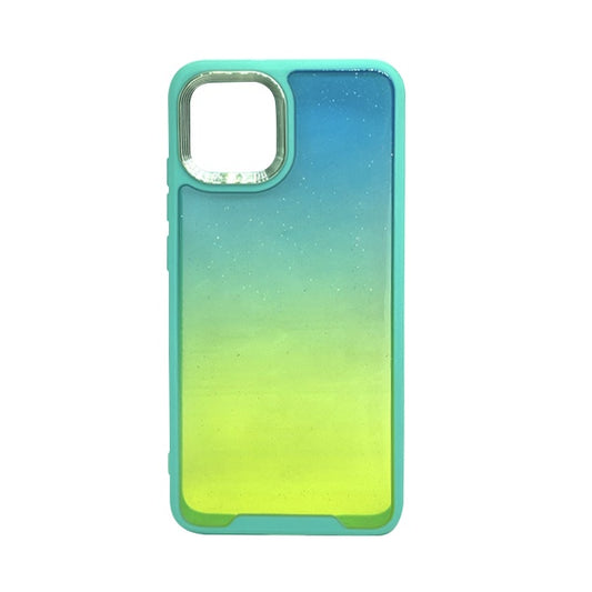 CARATULA BRILLOS SAMSUNG A03/A04E AQUA/AMARILLO