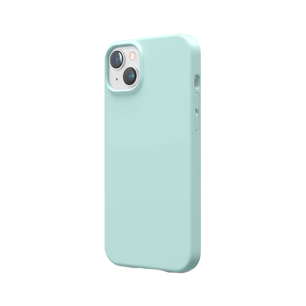 CARATULA SILICON TIPO ORIGINAL S/LOGO IPHONE 14/13 MENTA
