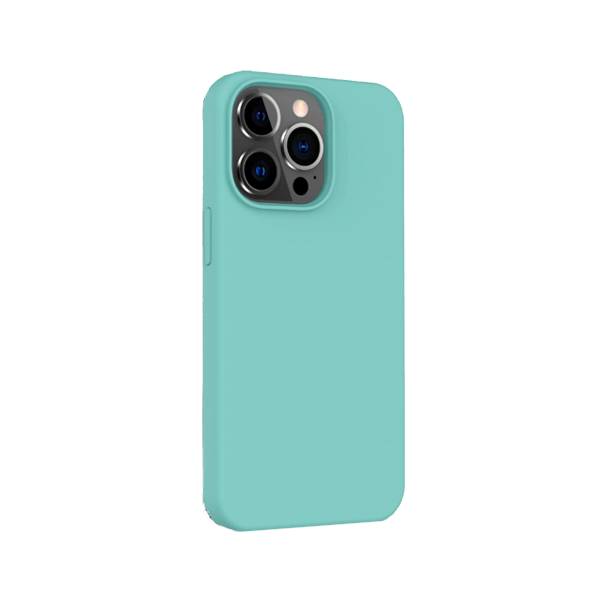 CARATULA SILICON TIPO ORIGINAL S/LOGO IPHONE 14 PRO MAX MENTA