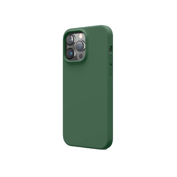 CARATULA SILICON TIPO ORIGINAL S/LOGO IPHONE 14 PRO VERDE OLIVO