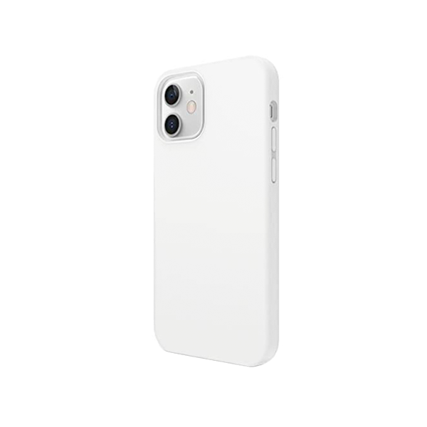 CARATULA SILICON TIPO ORIGINAL S/LOGO IPHONE 12/12 PRO BLANCO