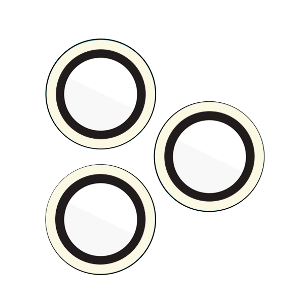 PROTECTOR CAMARA CRISTAL TEMPLADO COLORES IPHONE 14 PRO/14 PRO MAX BLANCO