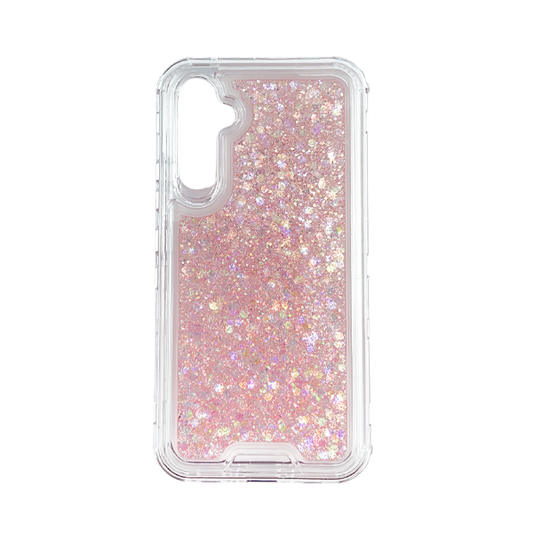 CARATULA ACRILICO 3 EN 1 SAMSUNG A34 5G BRILLOS/ROSE GOLD