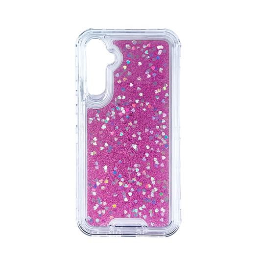 CARATULA ACRILICO 3 EN 1 SAMSUNG A54 5G BRILLOS/LILA