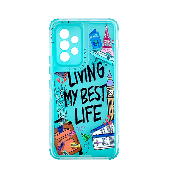 ESTUCHE 3 EN 1 SAMSUNG A53 5G DISENO LIVING AQUA