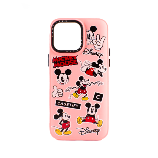CARATULA TPU DISENO IPHONE 14/13 MICKEY ROSA