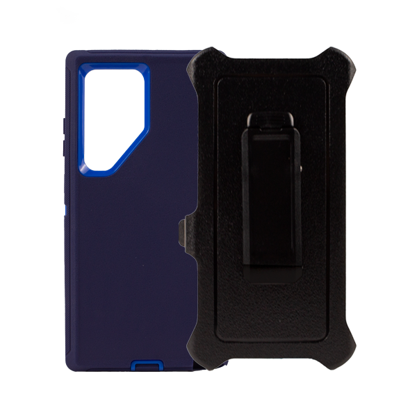ESTUCHE TIPO DEFENDER SAMSUNG S24 ULTRA NAVY CON CLIP