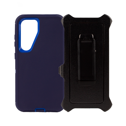 ESTUCHE TIPO DEFENDER SAMSUNG S25/S24 NAVY CON CLIP