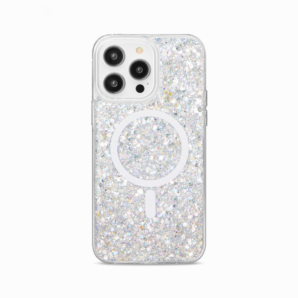 CARATULA SHOWCASE SLIM GLAM MAGSAFE IPHONE 14 PRO MAX PLATA 40-0059018R