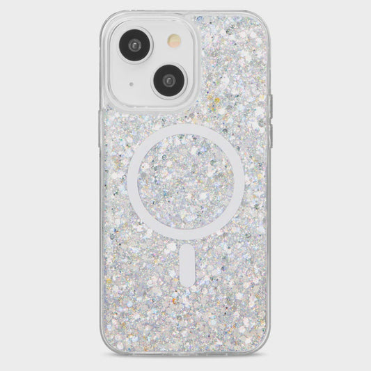 CARATULA SHOWCASE SLIM GLAM MAGSAFE IPHONE 15/14/13 PLATA 40-0077003R