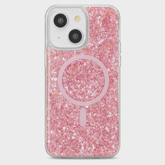 CARATULA SHOWCASE SLIM GLAM MAGSAFE IPHONE 15/14/13 ROSA 40-0077001R