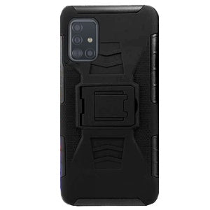 DUAL HOLSTER USO RUDO SAMSUNG A51 NEGRO (6697077539024)