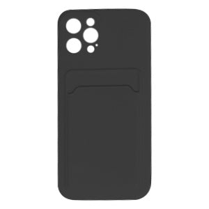 CARATULA TPU TARJETERO IPHONE 12 PRO NEGRA (6697240035536)