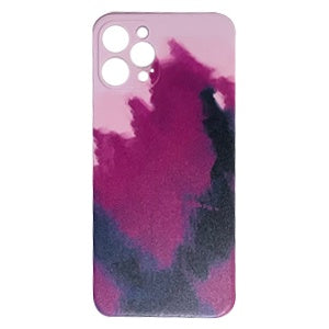 CARATULA TPU ACUARELA IPHONE 12 PRO LILA/VINO (6697226928336)