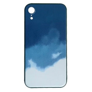CARATULA TPU ACUARELA IPHONE XR VERDE/AZUL (6697243082960)