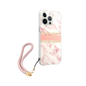 CARATULA GUESS MARBLE STRIPE IPHONE 15 PRO MAX ROSA