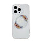 CARATULA GUESS MAGSAFE FLOWER RING IPHONE 15 TRANSPARENTE