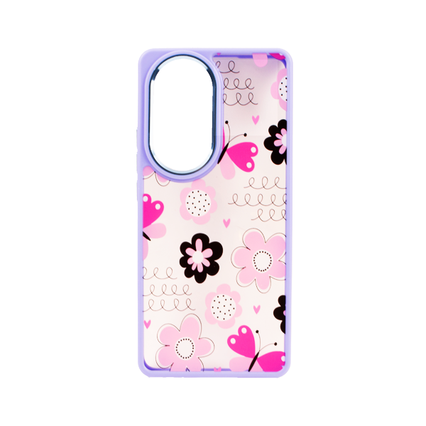 CARATULA OPPO RENO 10 5G DISENO LILA/FLORES